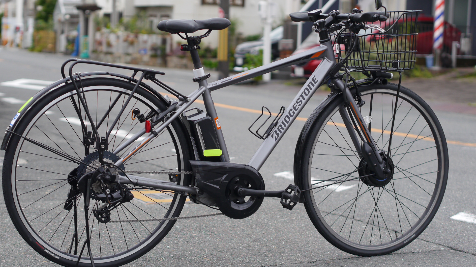 :❶5634子供乗せ電動アシスト自転車ブリヂストン22 26インチ良好バッテリー