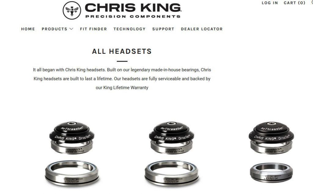 CHRIS KING「クリスキング」のパーツは当店でも販売しております
ヘッドセットの装着や交換