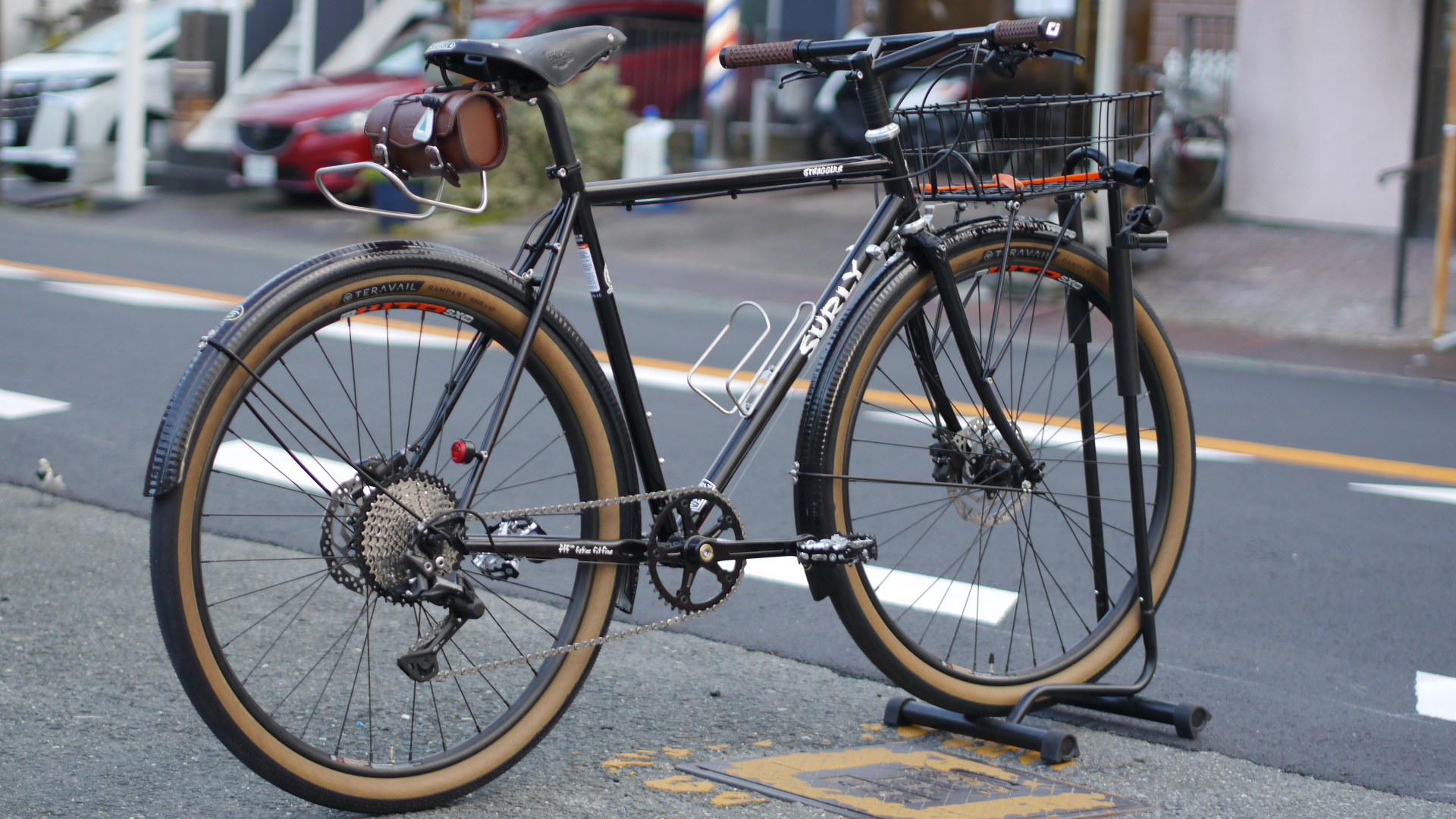 納車☆SURLY /「Straggler」x Honjo「Turtle Black」取付