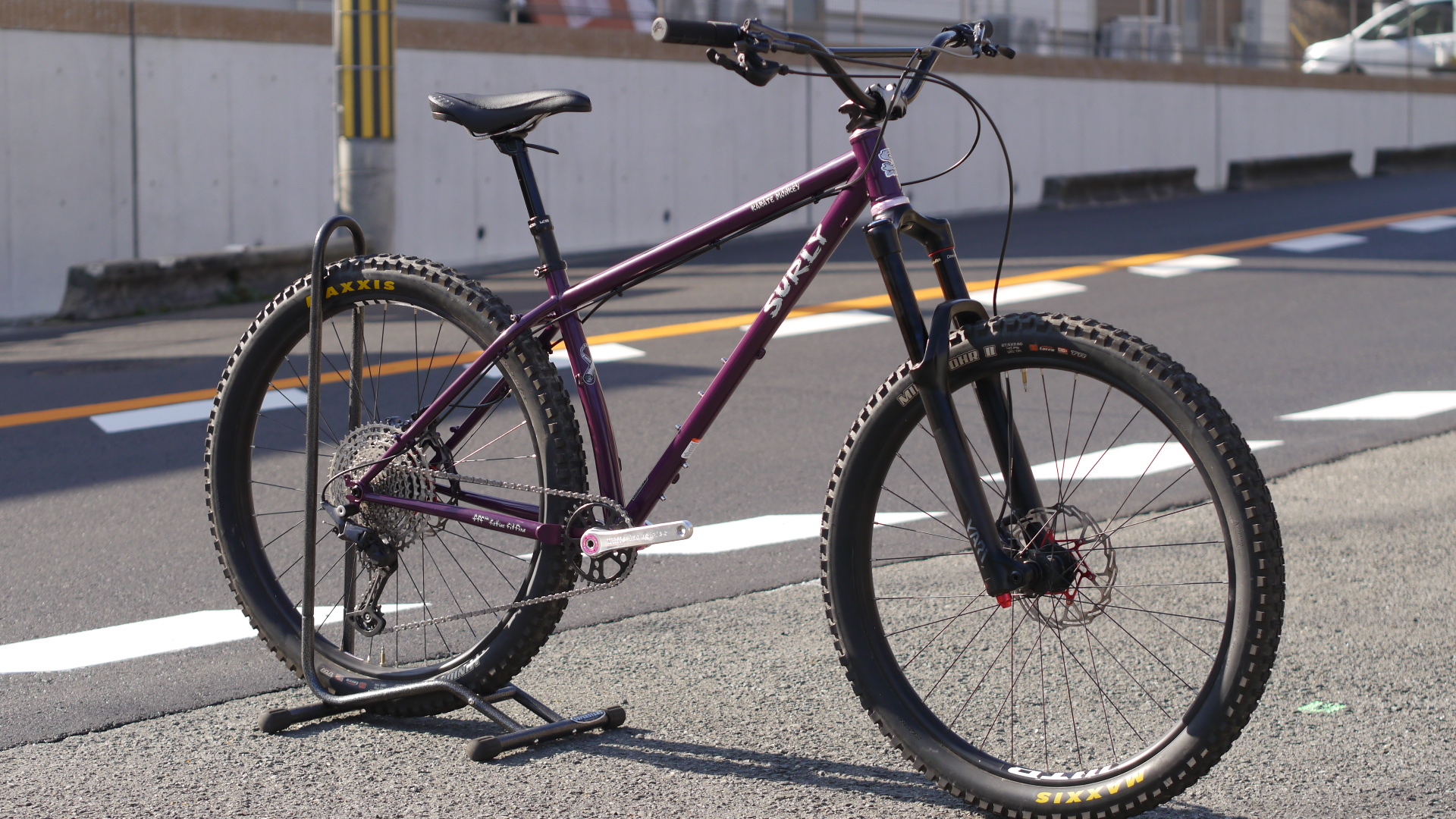 試乗車をご用意☆SURLY (サーリー)☆ KARATE MONKEY[カラテモンキー] パープル |  ブログ☆「CycleFlower/サイクルフラワー」枚方市の自転車屋さん